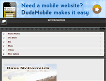 Tablet Screenshot of davemccormicksongs.com
